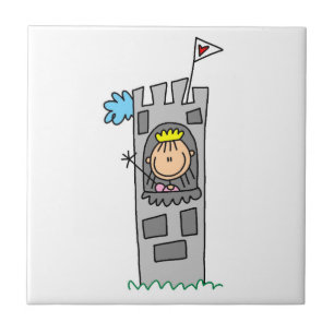 Carreau Princesse dans la tour du château