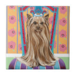 Carreau Princesse de la Couronne Yorkie<br><div class="desc">Animaux</div>