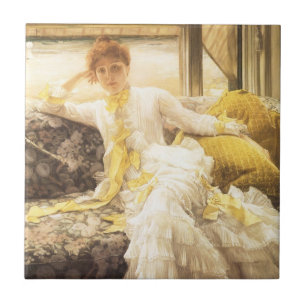 Carreau Printemps (bord de mer) de James Tissot, Portrait 