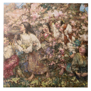 Carreau Printemps (par Edward Atkinson Hornel)