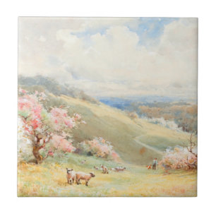 Carreau Printemps vintage par Joseph Rubens Powell
