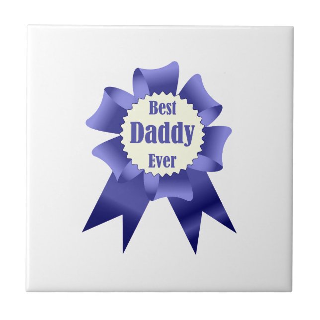 Carreau Prix Best Daddy Ever pour le Père (Devant)