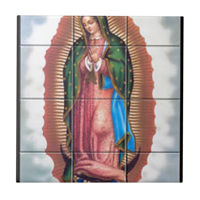 CARREAU PRODUITS PERSONNALISABLES DE VIERGE DE GUADALUPE (Devant)