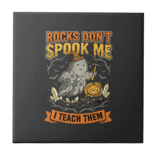 Carreau Prof de géologie d'Halloween épouvante