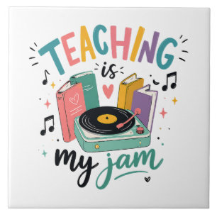 Carreau Prof Enseignement Rétro Est Mon Jam Disque Vinyle