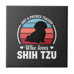 Carreau Professeur de physique amateur de chien Shih Tzu