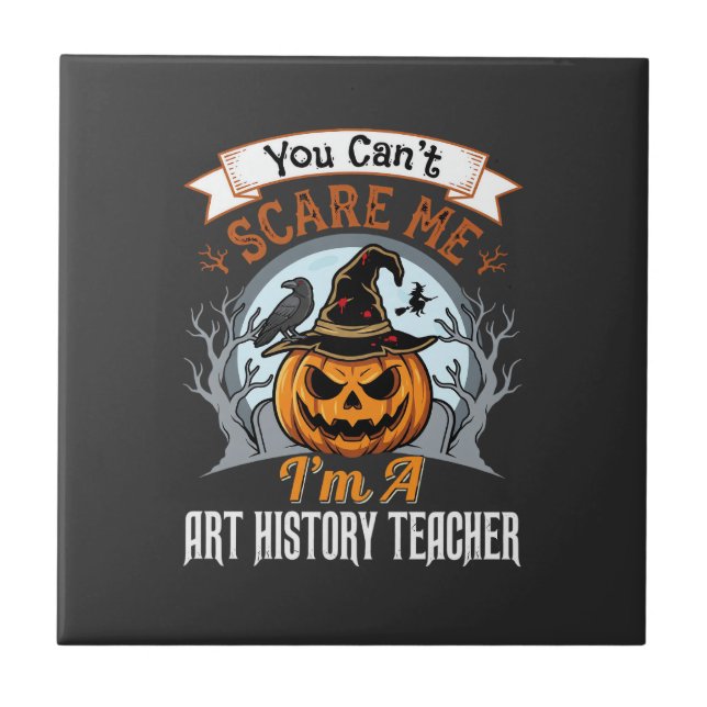 Carreau Professeur d'histoire de l'art Halloween Design de (Devant)