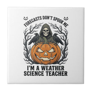 Carreau Professeur Météo Halloween Épouvantable Faucheur C
