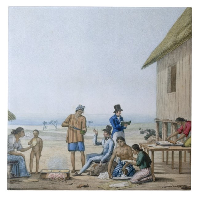 Carreau Professions domestiques, Agagna, Guam, (Devant)