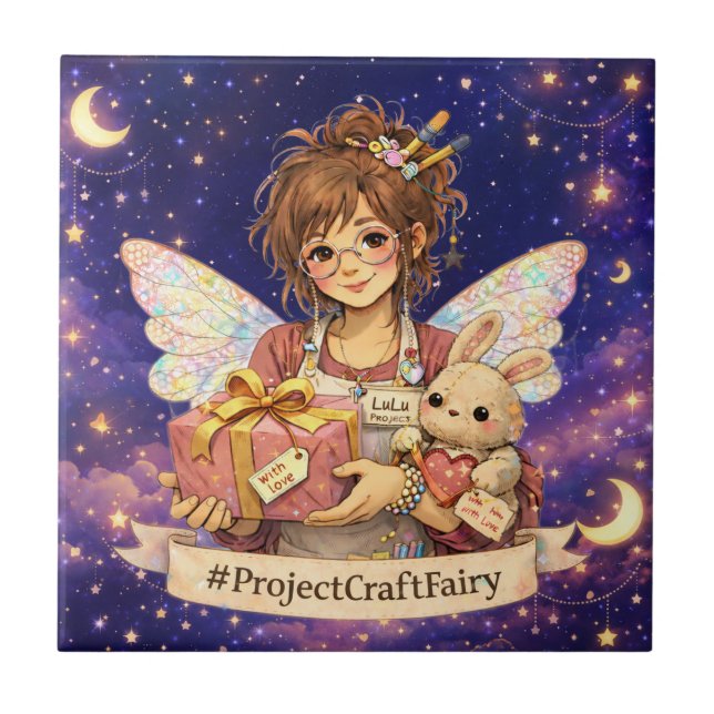 Carreau #ProjectCraftFairy Mode Nuit Tasse en céramique (Devant)