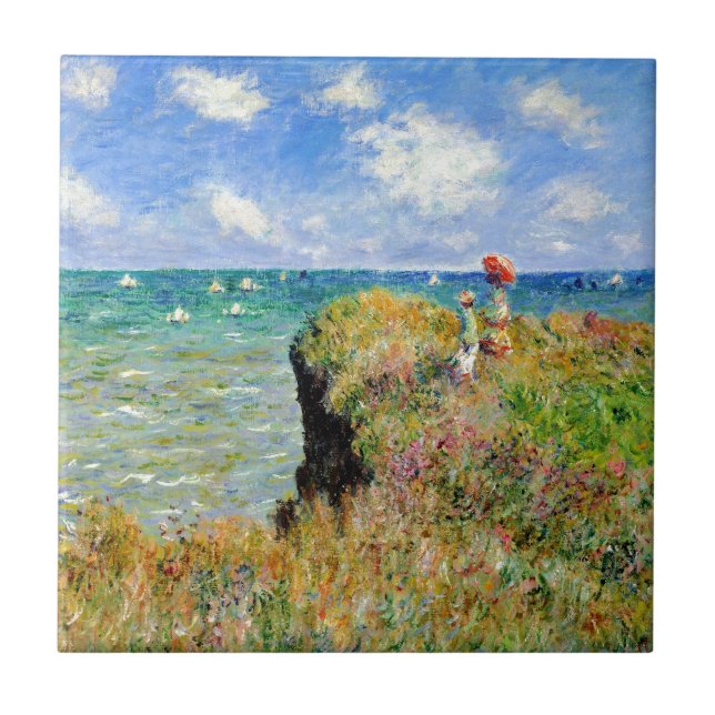 Carreau Promenade de Claude Monet Clifftop (Devant)