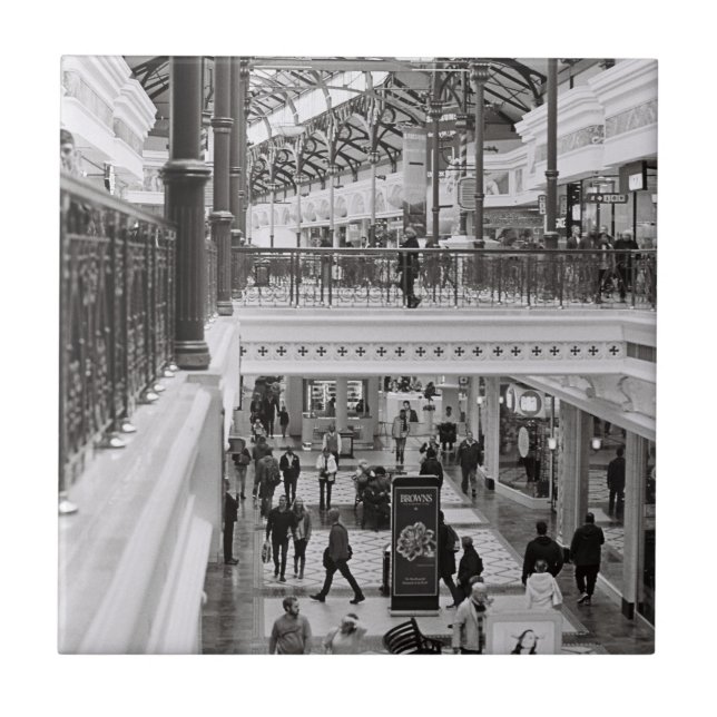 Carreau Promenade du canal du Cap Vie monochrome (Devant)