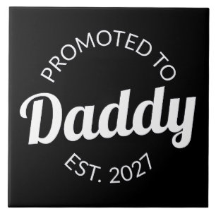 Carreau Promu Papa en 2027 Nouveau Papa Baby Shower Je