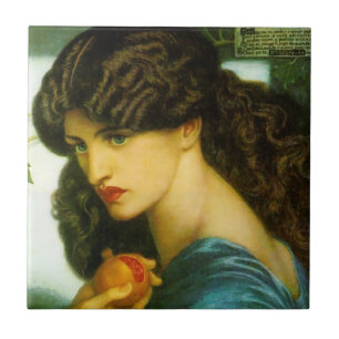 Carreau Proserpine par Rossetti Pré-Raphaelite Carrelage c
