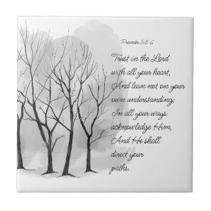 Carreau Proverbes 3:5-6 Ayez confiance dans le Seigneur