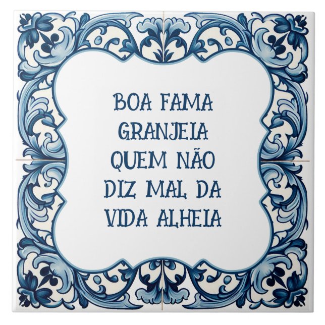 Carreau Provérbio português (Devant)