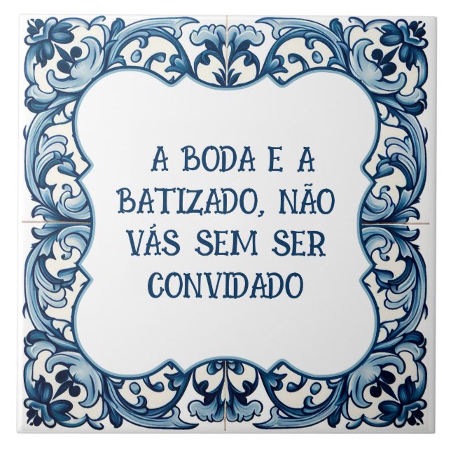 Carreau Provérbio português (Devant)