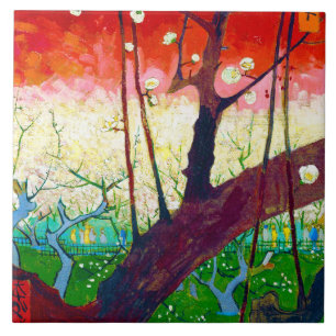 Carreau Prunier en fleurs (d'après Hiroshige), Van Gogh