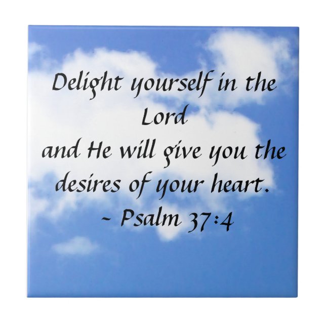 Carreau Psaume 37:4 (Devant)