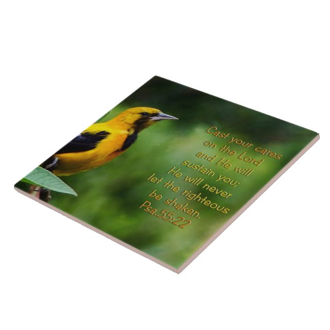 Carreau Psaumes 55:22 Inspirationnel (Côté)