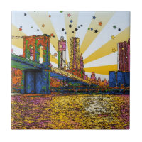 Psychedelic New York : Brooklyn Bridge, WTC #1