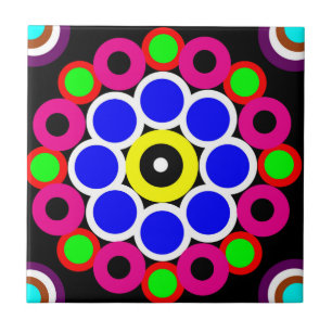 Carreau Psychédélique moderne Perse Motif de tapis