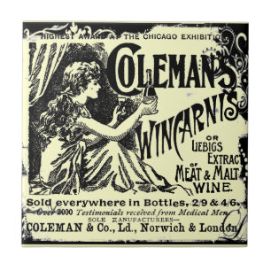 Carreau Publicité tonique vintage Wincarnis