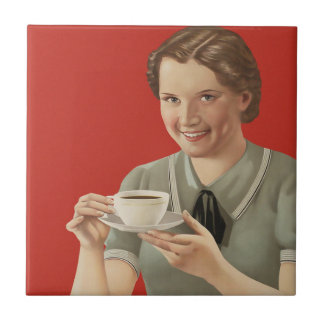 Carreau Publicité vintage sur le café