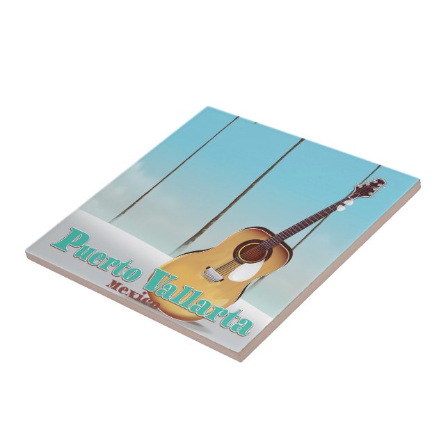 Carreau Puerto Vallarta Mexique poster de voyage (Côté)