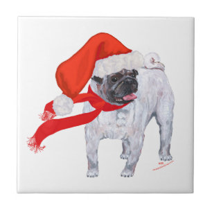 Carreau Pug de Noël