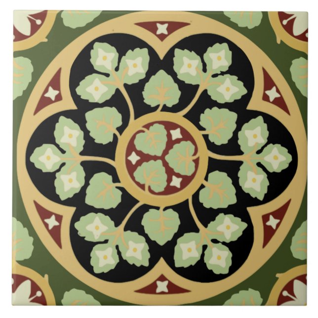 Carreau Pugin historique des années 1870-1880 Tile Repro (Devant)