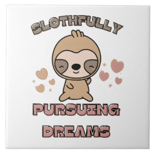 Carreau Punition d'animal de paresseux Kawaii