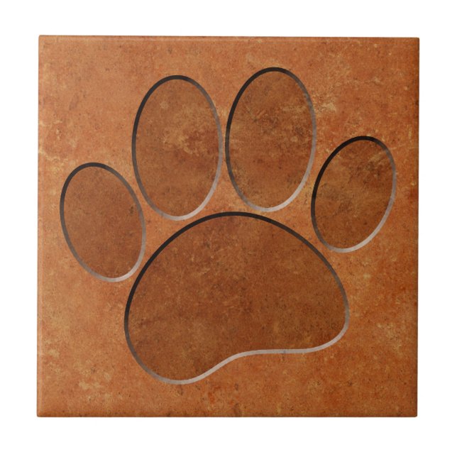 Carreau Puppy Paw Faux Terracotta (Devant)