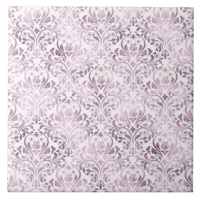 CARREAU PURPLE MOTIF BLANC (Devant)