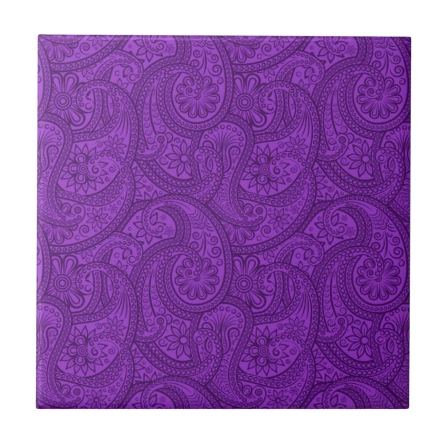 Carreau Purple Paisley (Devant)
