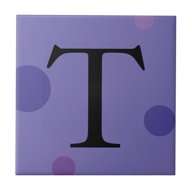 CARREAU PURPLE POLKA POT MONOGRAM TITRE (Devant)
