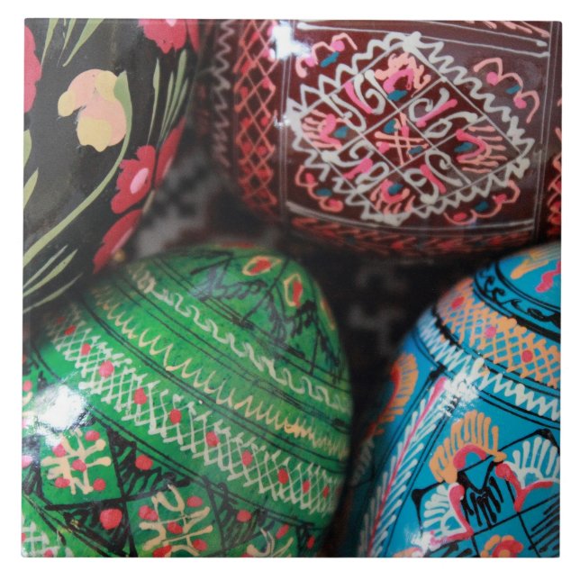 Carreau Pysanky ukrainien - oeufs de pâques (Devant)