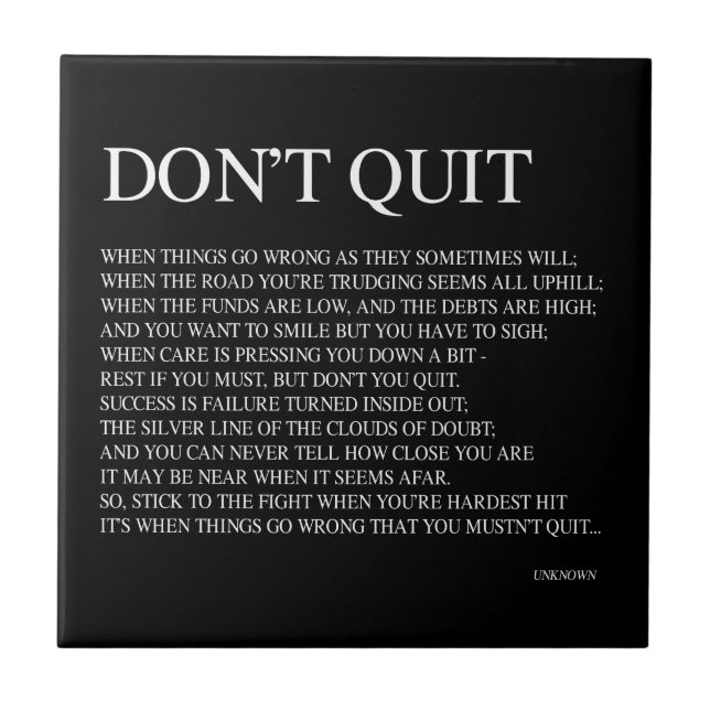 CARREAU QUAND LES CHOSES SE PASSENT MAL, COMME ELLES CITER (Devant)