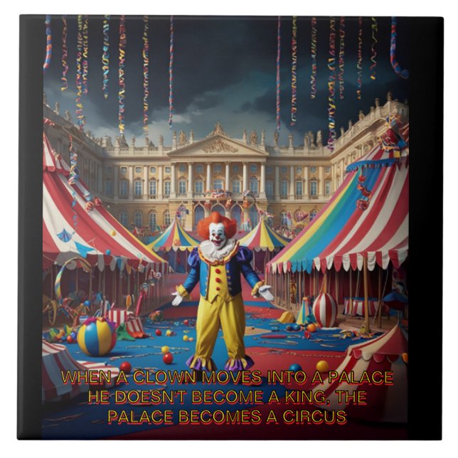 Carreau Quand Un Clown Se Déplace Dans Un Palais... (Devant)