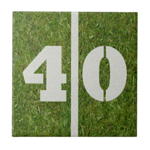 Carreau quarantième Tuile personnalisable du football