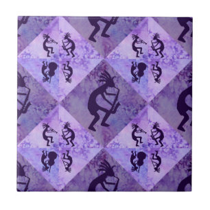 Carreau Quartet de jazz de Kokopelli comportant le saxo