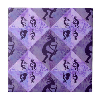 Carreau Quartet de jazz de Kokopelli comportant le saxo