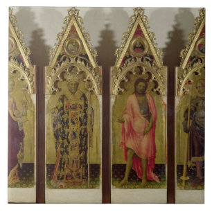 Carreau Quatre saints du Quaratesi Polyptych : Magnétique