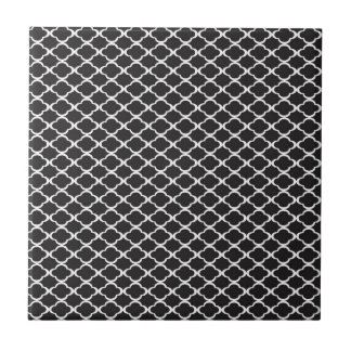 Carreau Quatrefoil noir