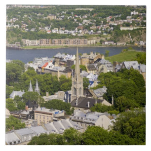 Carreau Québec, Québec, Canada. Vue plongeante sur l