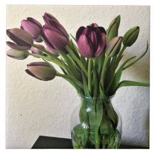 Carreau Queen of Night Tulips