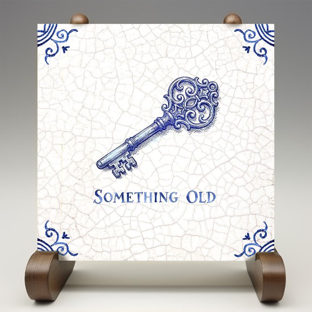 Carreau Quelque chose d'ancien | Style hollandais bleu de  (Créateur téléchargé)