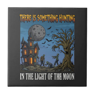 Carreau Quelque Chose de Chasse Lumière Lune Halloween Han
