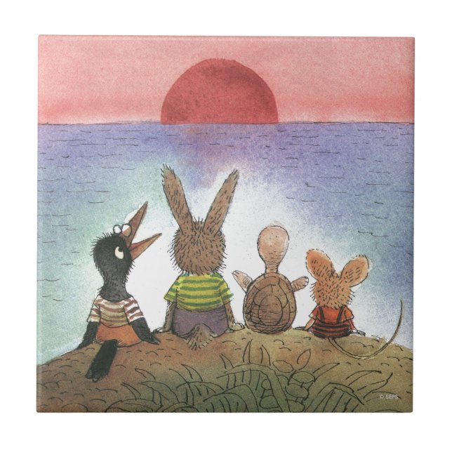 Carreau Quelque chose de rouge (Devant)