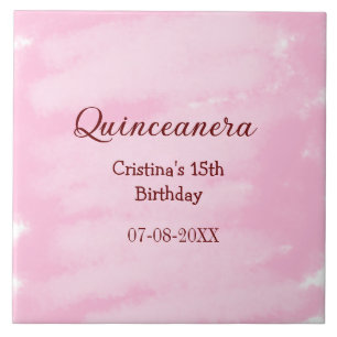 Carreau Quinceanera anos 15e anniversaire ajouter nom text